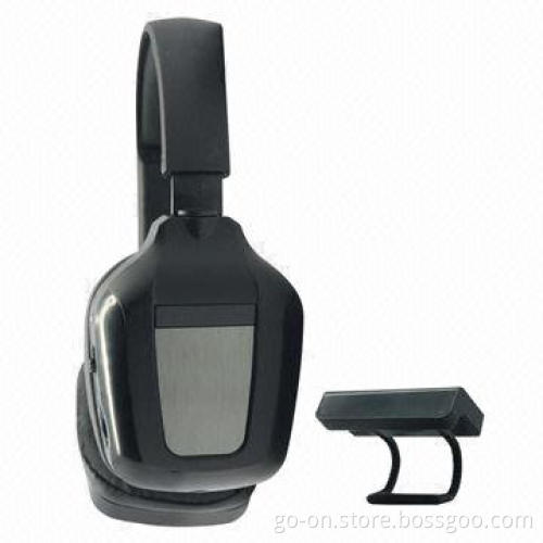 Home Use RF/UHF Wireless Stereo Headset with Special Transmitter Design